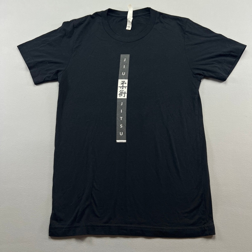 Bella+Canvas T-Shirt Men's S Black Graphic Print Short Sleeve Crew Neck Pullover